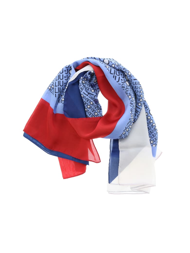 Liu-Jo Logo Foulard - Blu