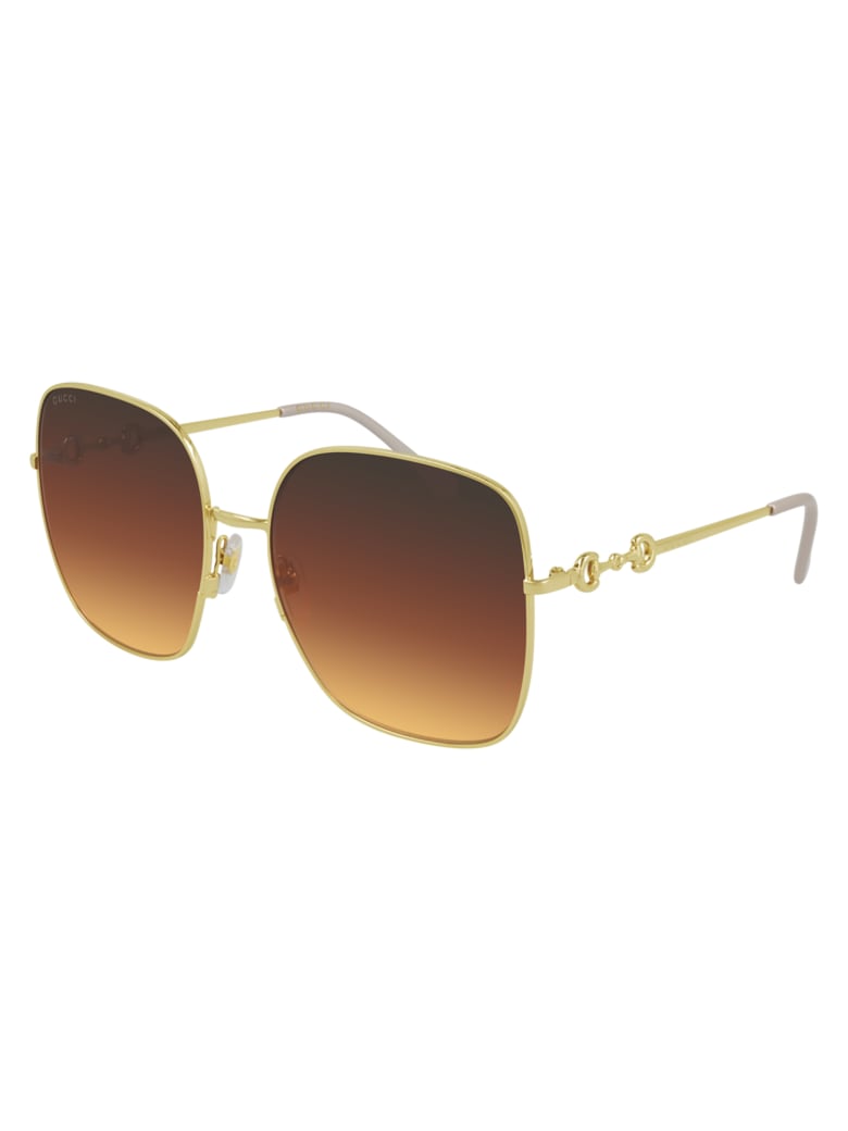 Gucci GG0879S Sunglasses - Gold Gold Brown