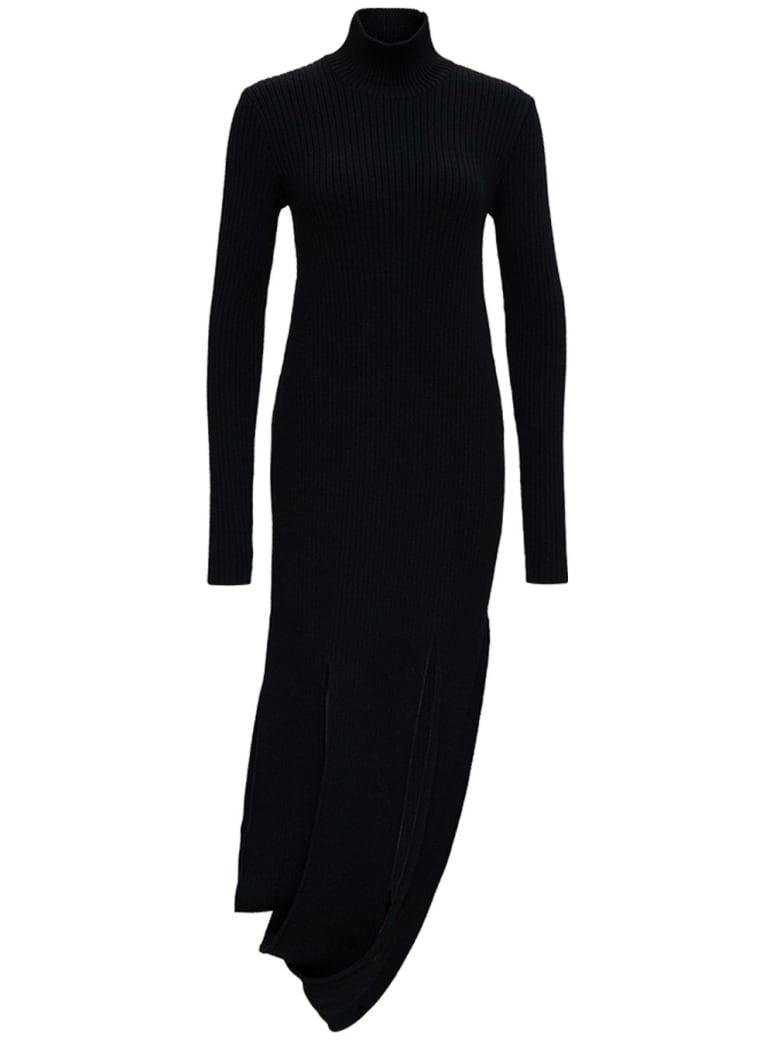 Bottega Veneta Long Knitted Midi Dress - Black
