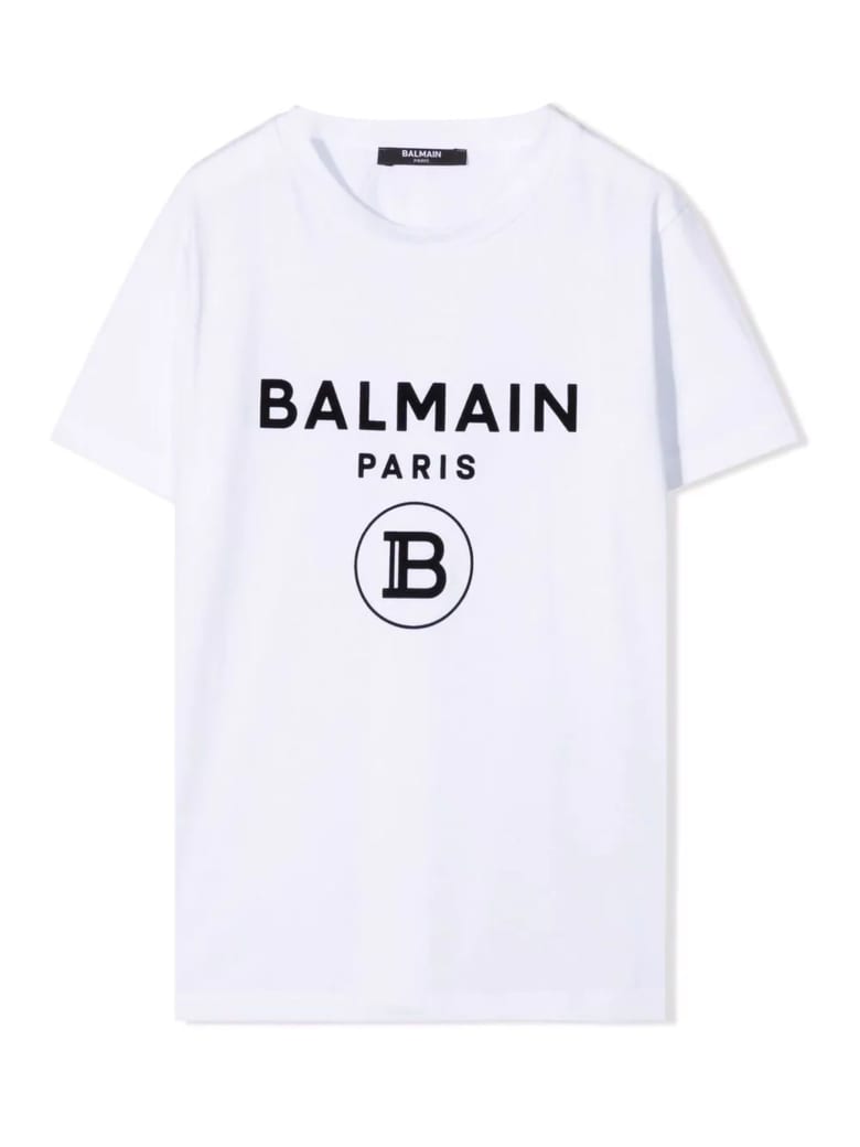 Balmain White Cotton T-shirt - Bianco