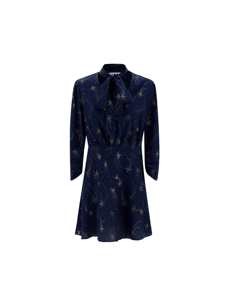 RIXO Lilian Dress - Glitter star midnight