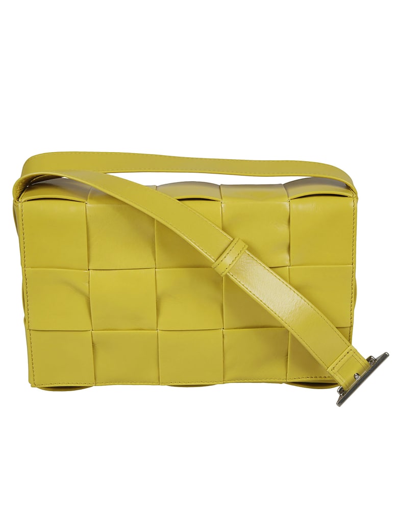 Bottega Veneta Weave Shoulder Bag - Mirabelle/Silver