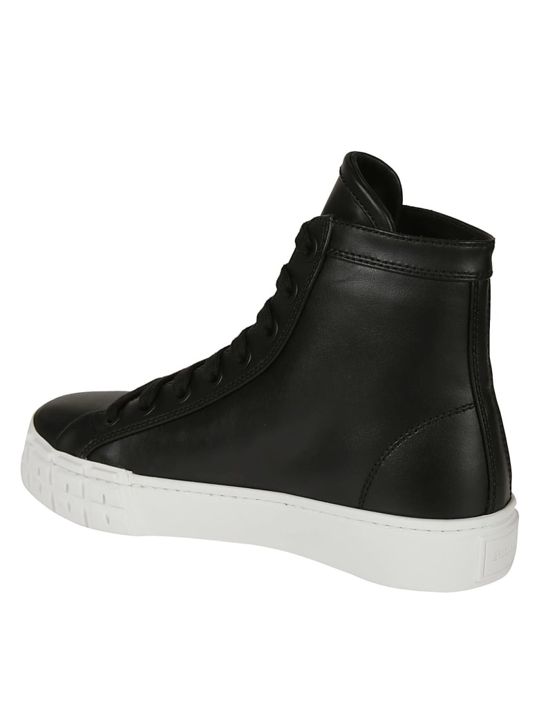 prada triangle logo sneakers