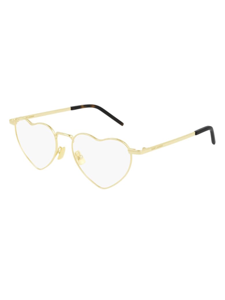Saint Laurent SL 301 LOULOU OPT Eyewear - Gold Gold Transparent