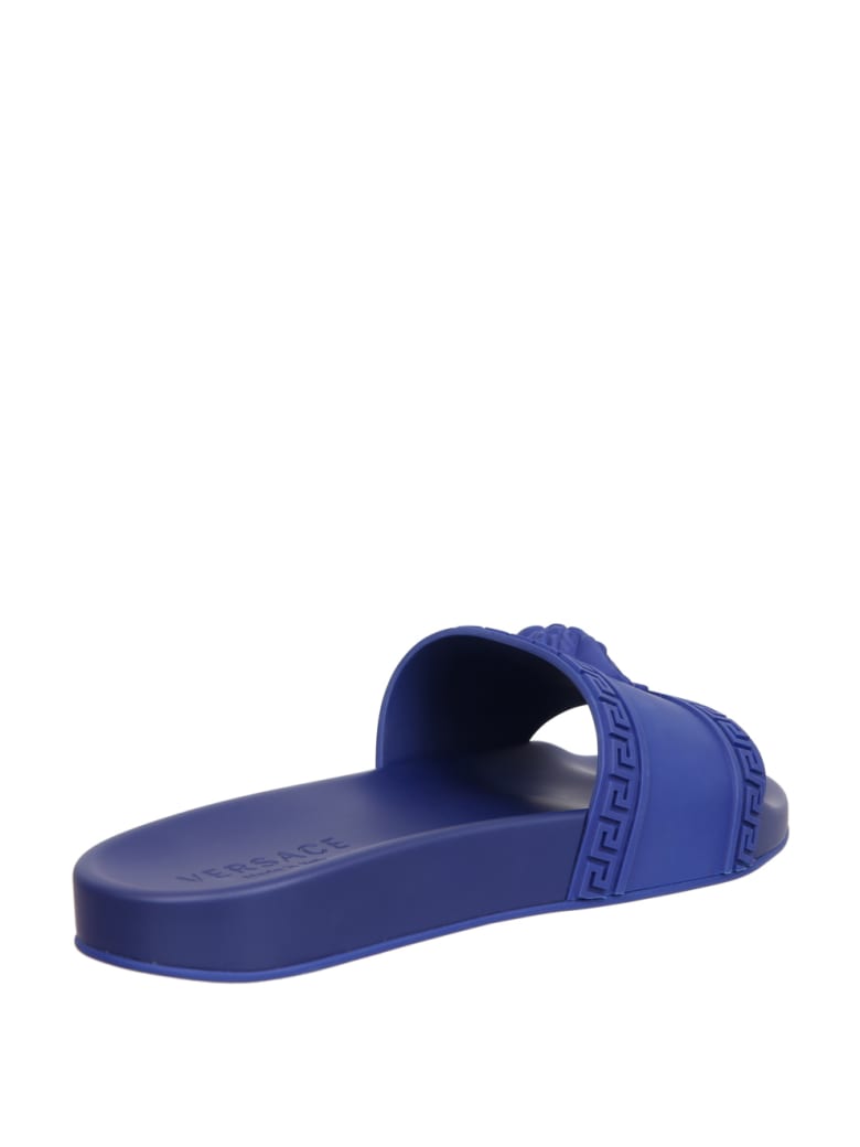 versace chain rubber pool slides