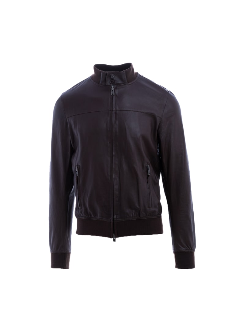 S.W.O.R.D 6.6.44 Sword 6.6.44 Leather Jacket - COFFEE