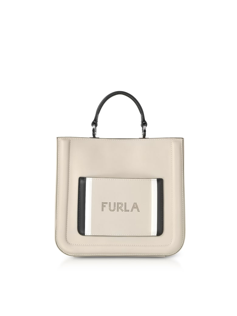 Furla Perla Gray Furla Reale N/s Small Tote Bag | italist