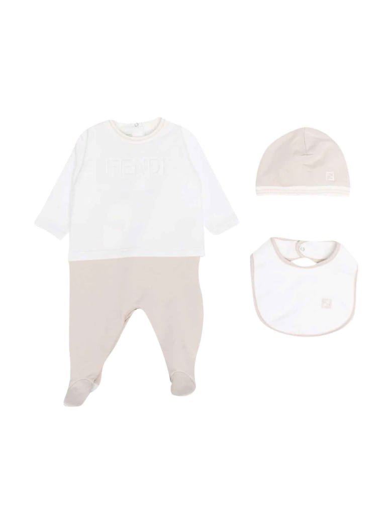 Fendi 3-piece Newborn Set - Beige