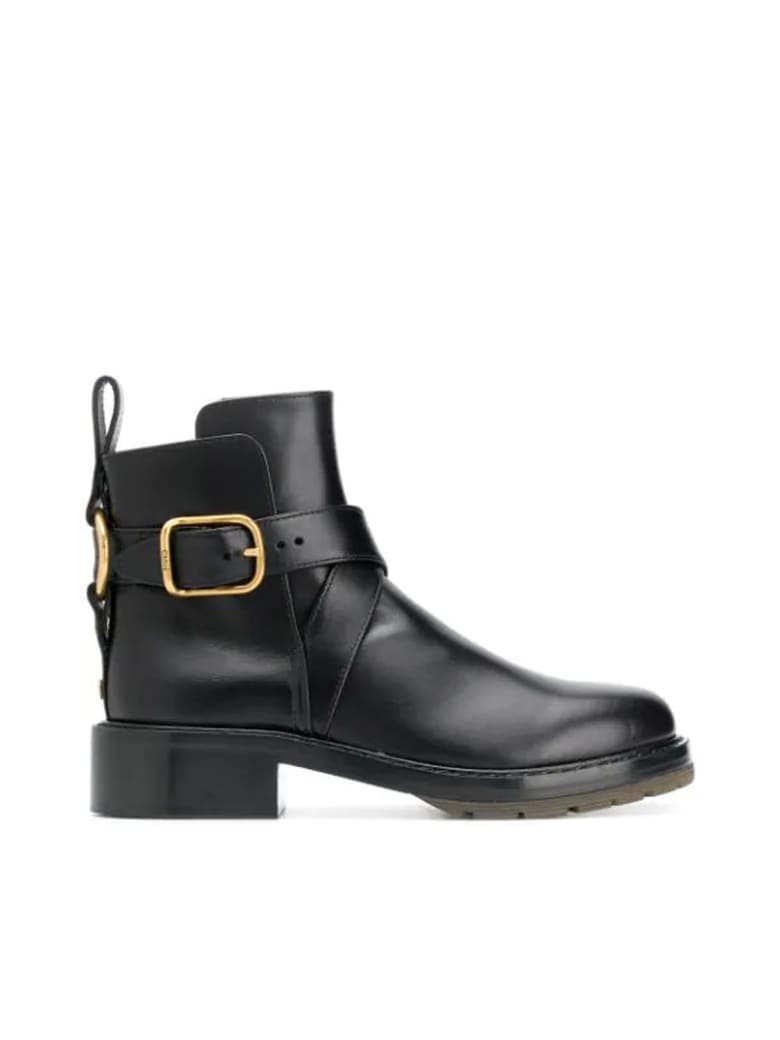 Chloé Bootie Brushed Shiny Calf - Black