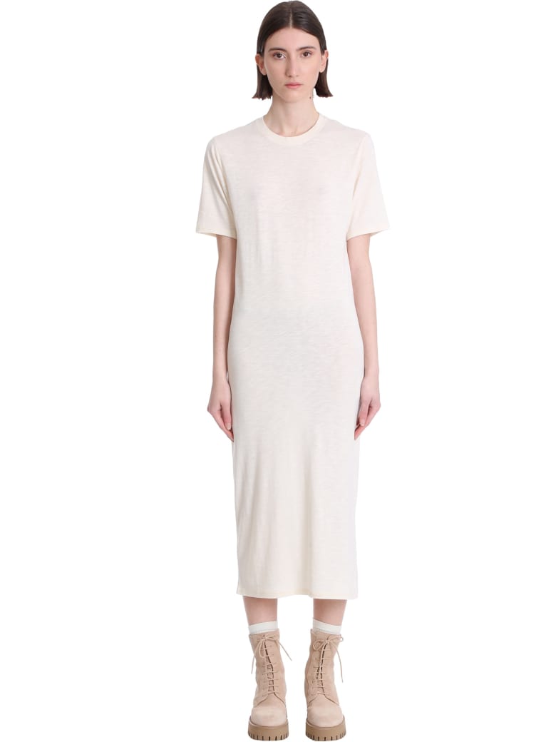 Ami Alexandre Mattiussi Dress In Beige Cotton - beige