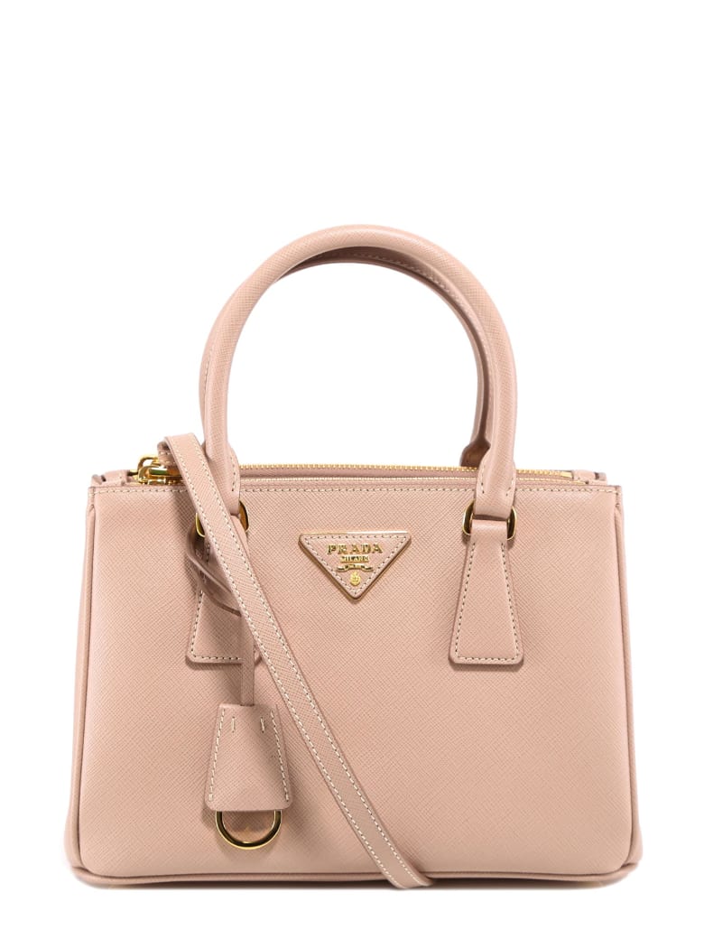 double zip top handbag