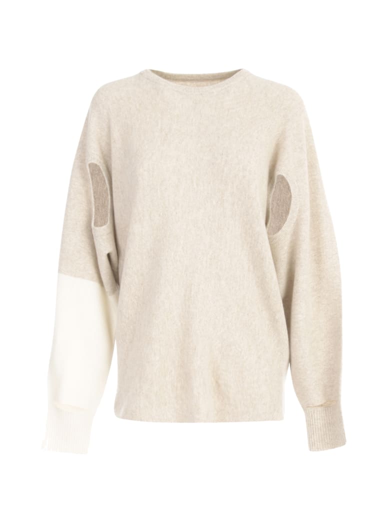 Issey Miyake Hand It Hand Crew Neck Sweater - Beige Hued