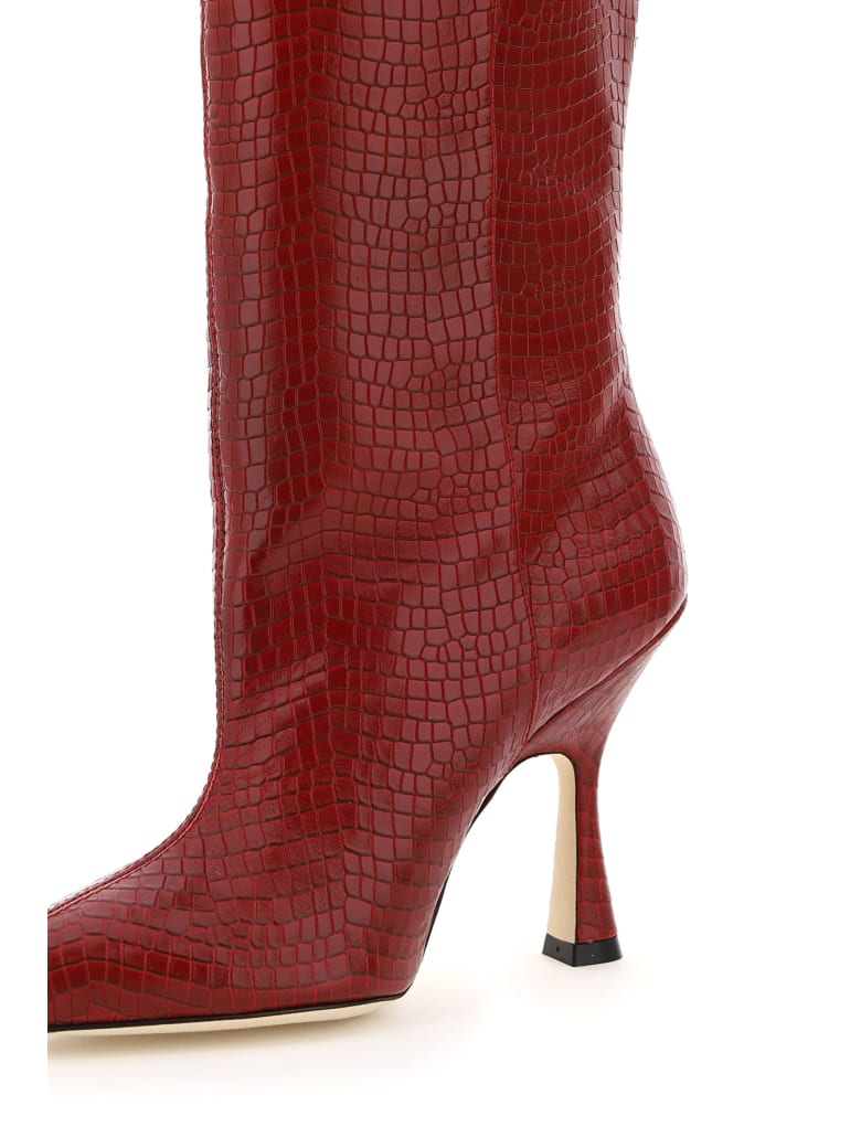 stuart weitzman red boots