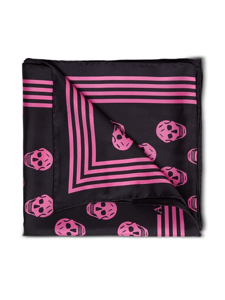 Alexander McQueen Silk Skull Scarf - Black