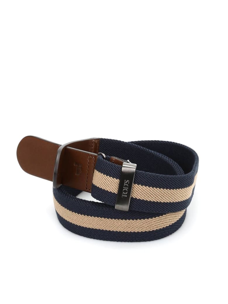 Tod's Belt - Blue/beIGE