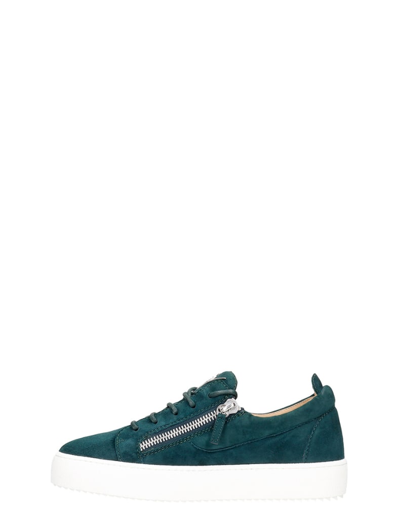 giuseppe zanotti green sneakers