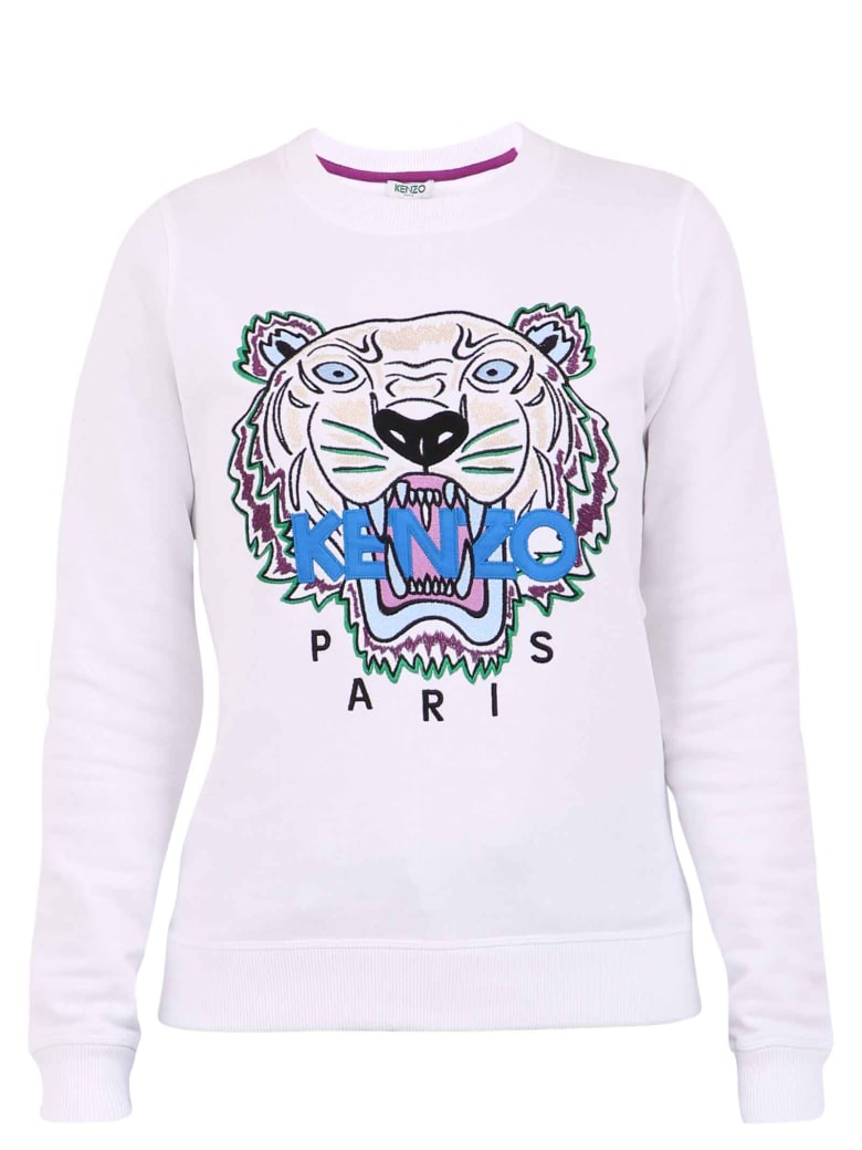 kenzo tiger sweatshirt white