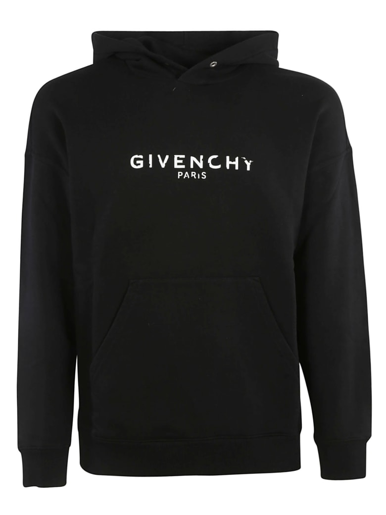 Givenchy Signature Logo Printed Hoodie | italist, ALWAYS LIKE A SALE