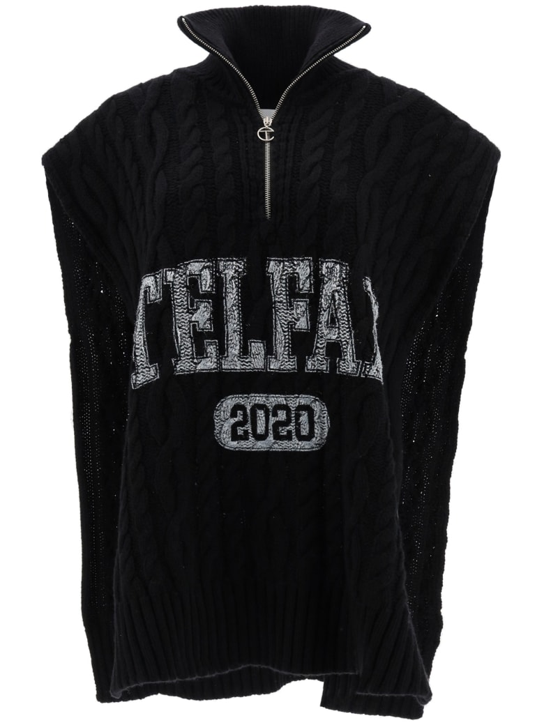 Telfar Sleeveless Cable-knit Sweater - BLACK (Black)