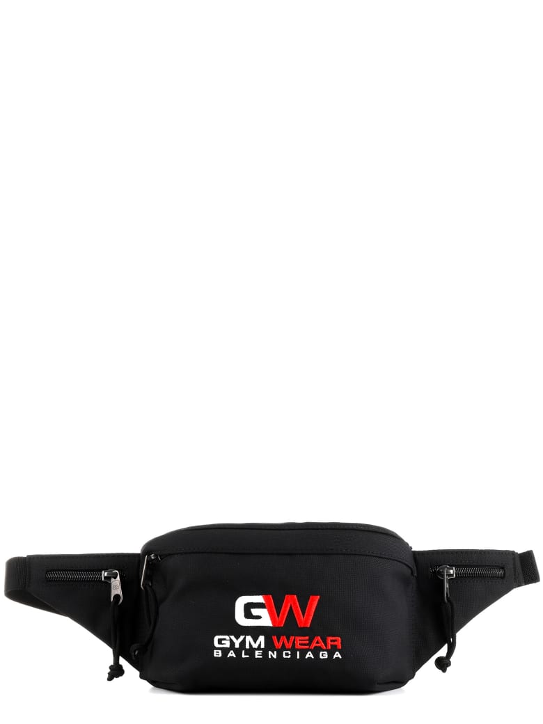 Balenciaga Black Gymwear Beltpack - Nero e Bianco