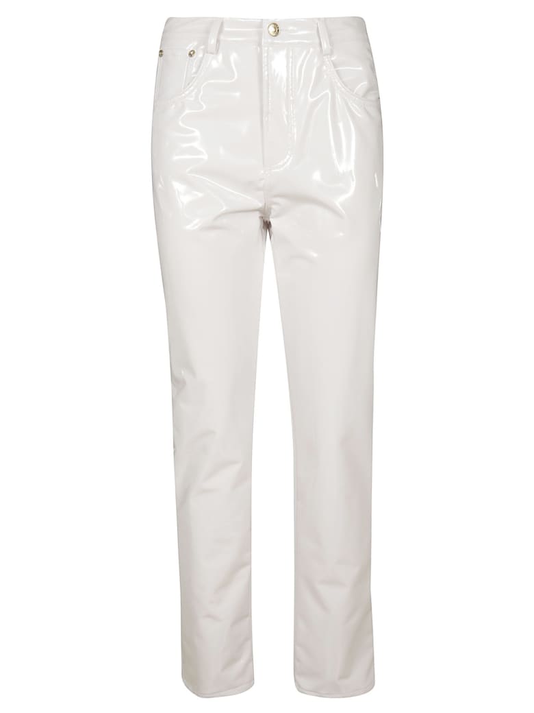 white vinyl pants