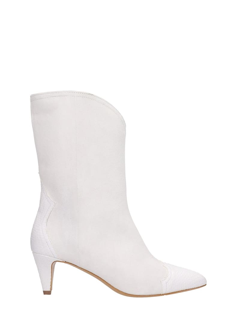 white suede boots