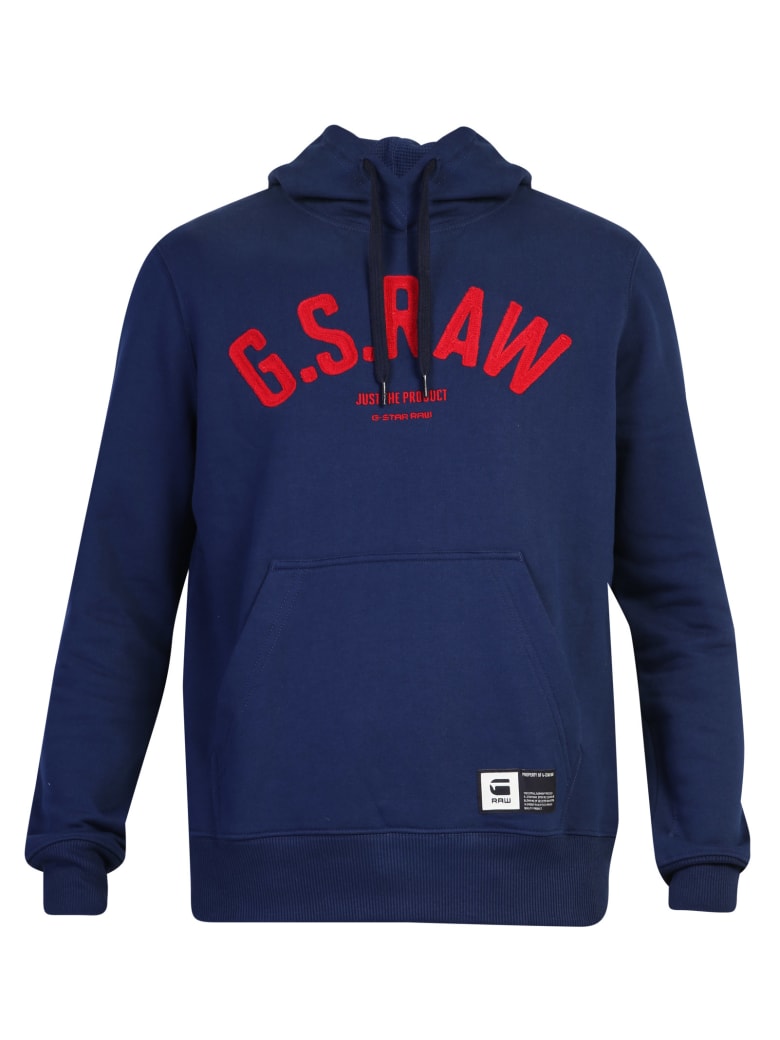 g star blue hoodie