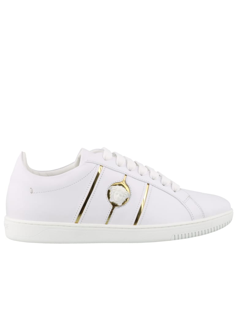 sneakers with gold detail