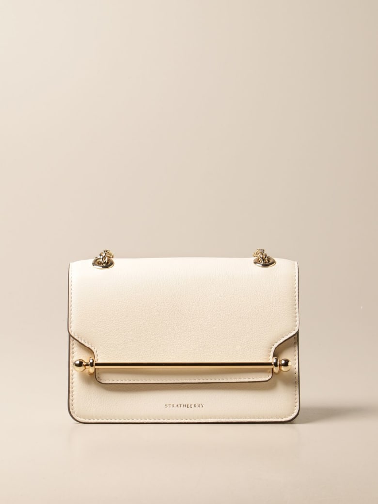 Strathberry Mini Bag East/west Mini Strathberry Leather Bag - Yellow Cream