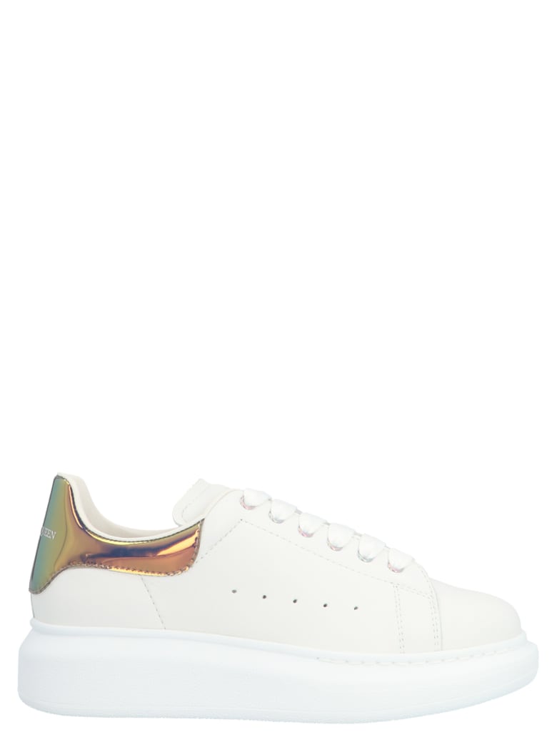 Alexander McQueen 'oversize Sole' Sneakers - Bianco/rosa