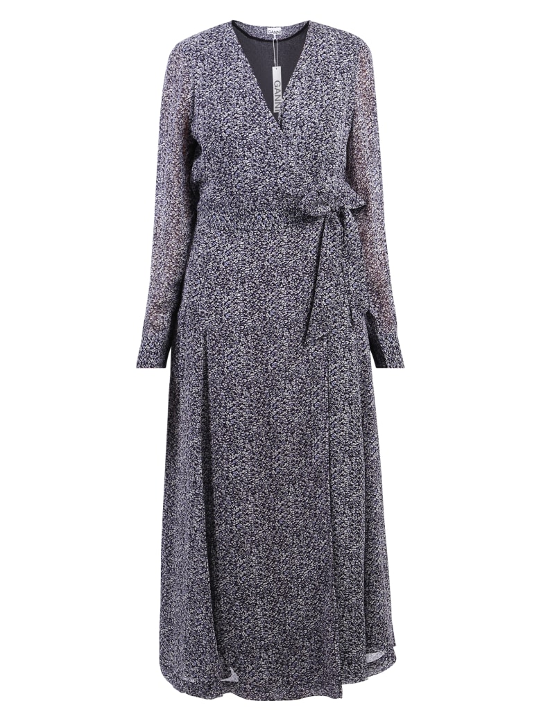 Ganni Printed Dress - Nero