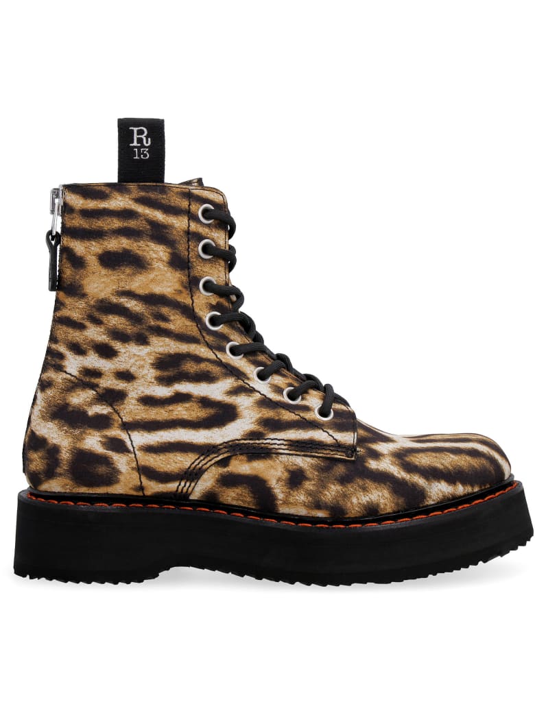 r13 platform combat boots
