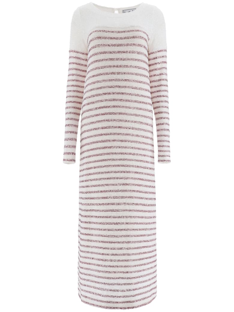 In The Mood For Love Beth Sequined Dress - WHITE BURGUNDY (White)