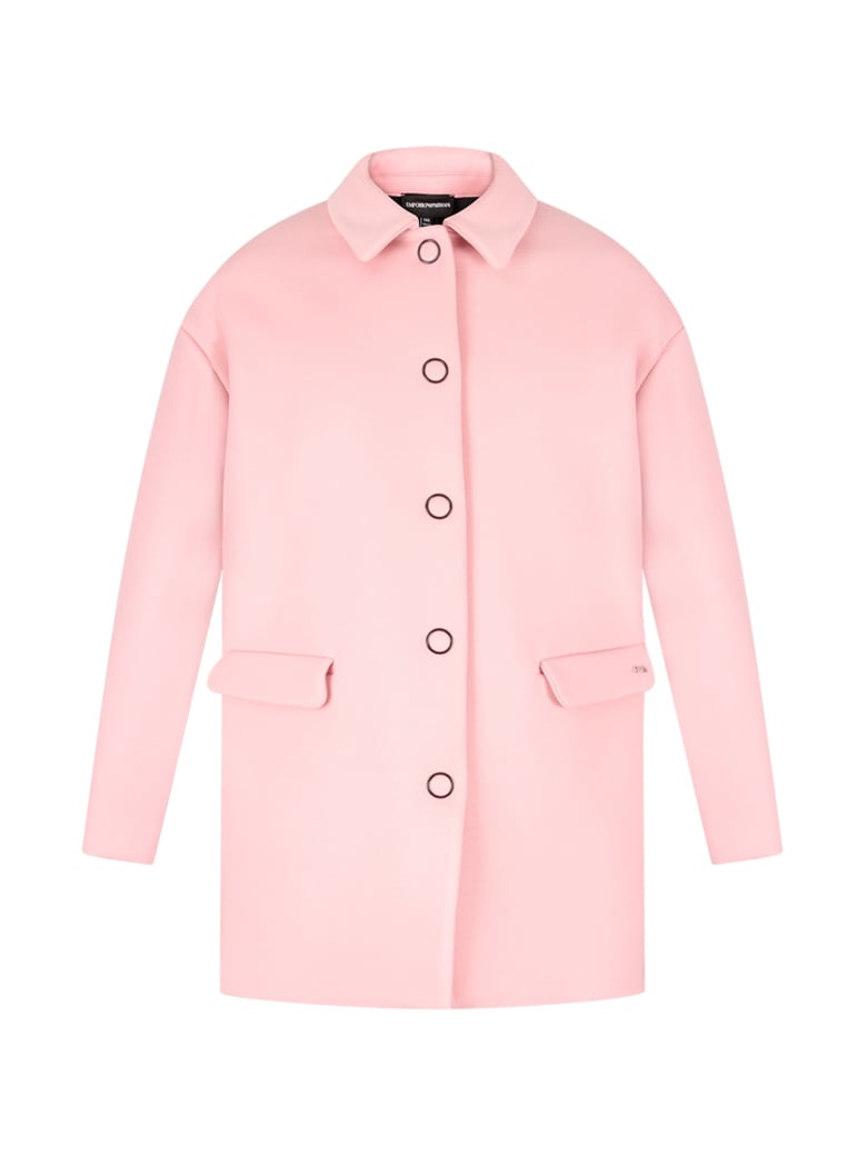 armani pink coat