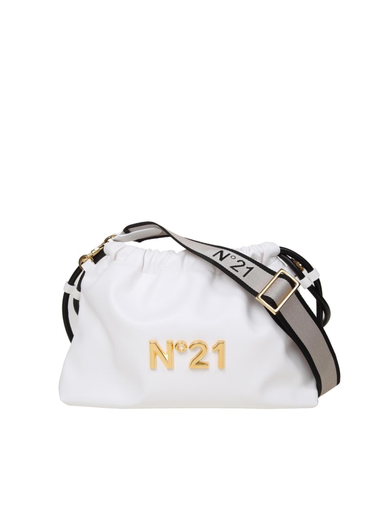 N.21 N ° 21 Eva Pouch Bag With Logo - White