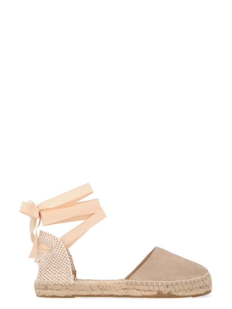Manebi Hamptons Suede Espadrilles - Beige
