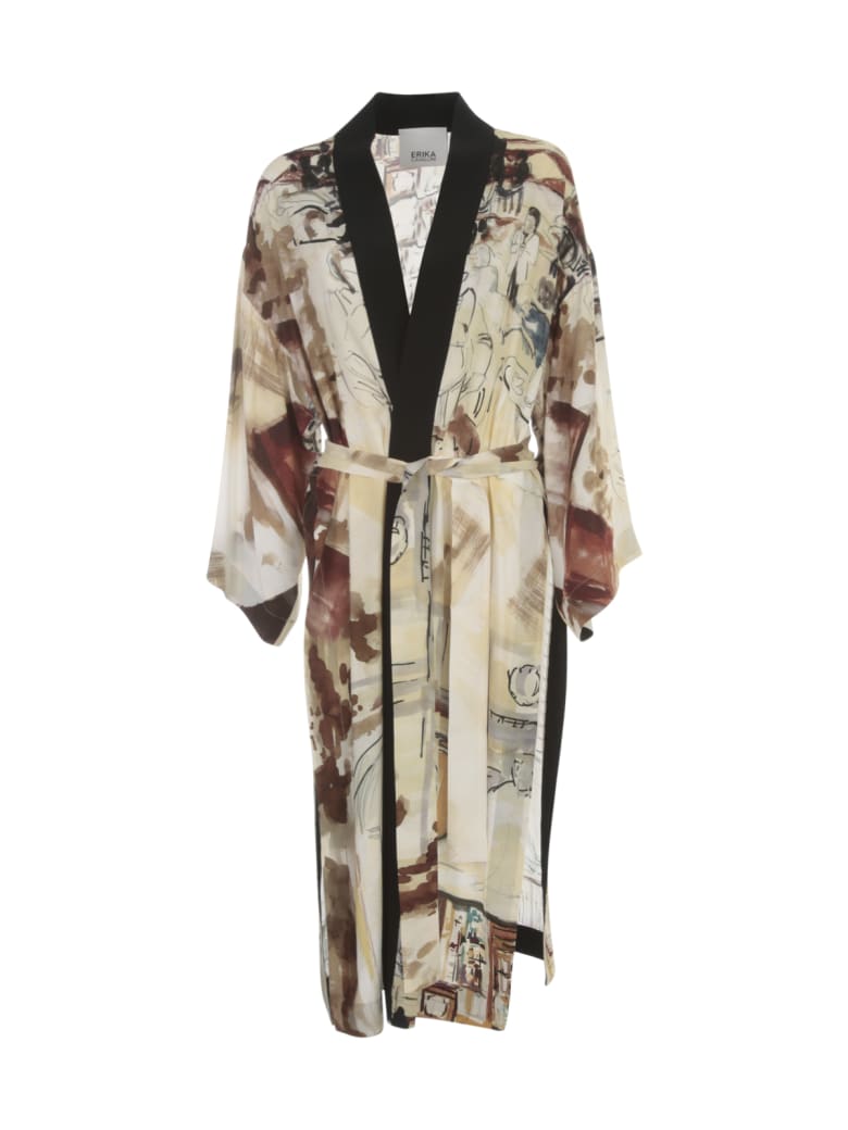 Erika Cavallini Dunia Printed Kimono - Stc V Venice Caff Printing