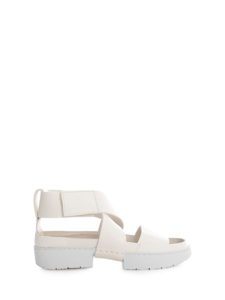 Trippen Sandals W/strap And Cross - White