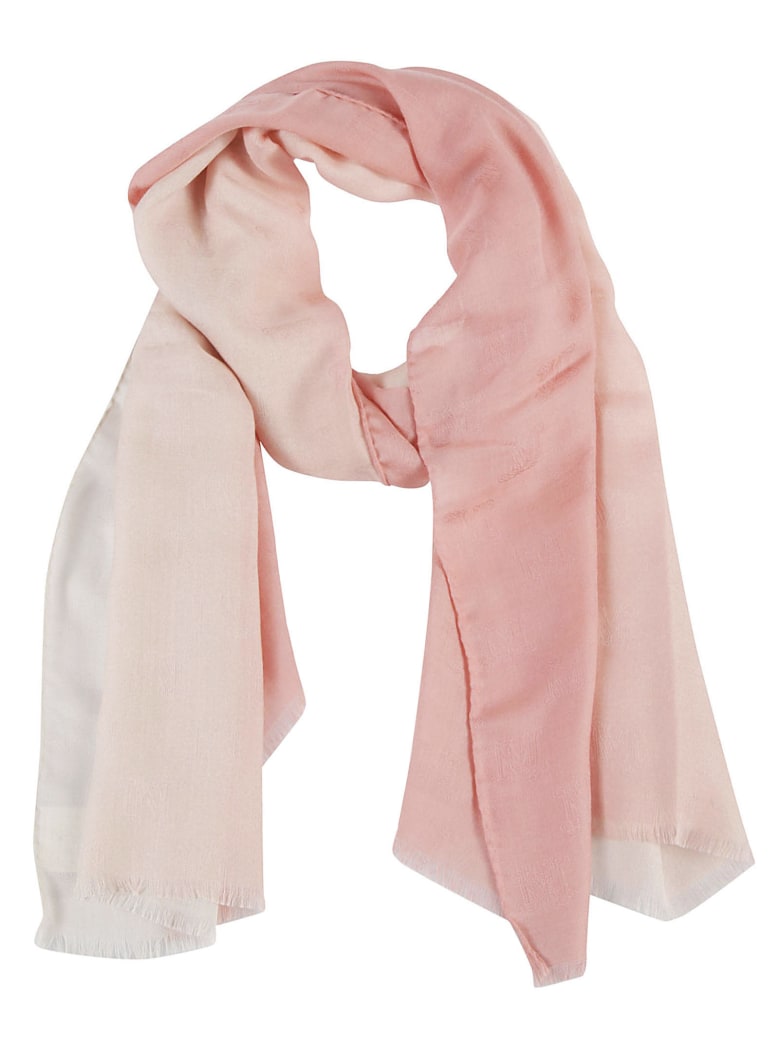 Max Mara Fringe Detail Scarf - Antique Rose