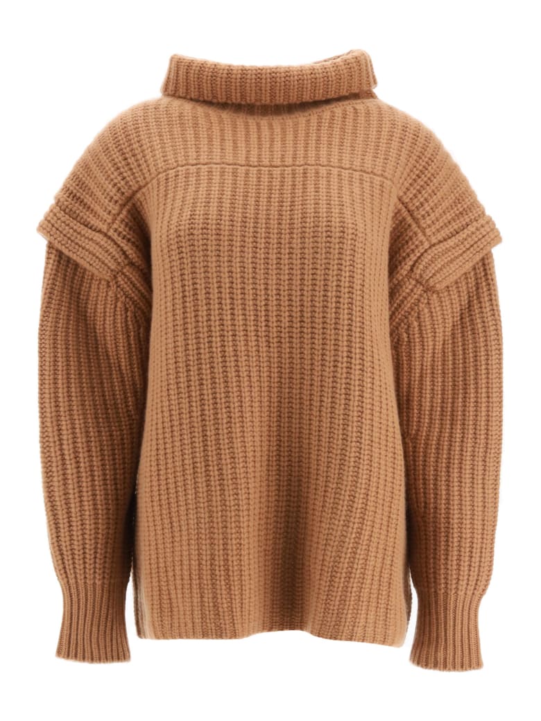 Loulou Studio Parata Wool Sweater - CAMEL (Brown)