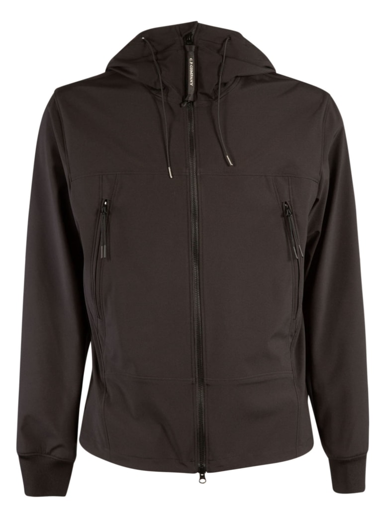C.P. Company Short Zipped Hoodie - Black