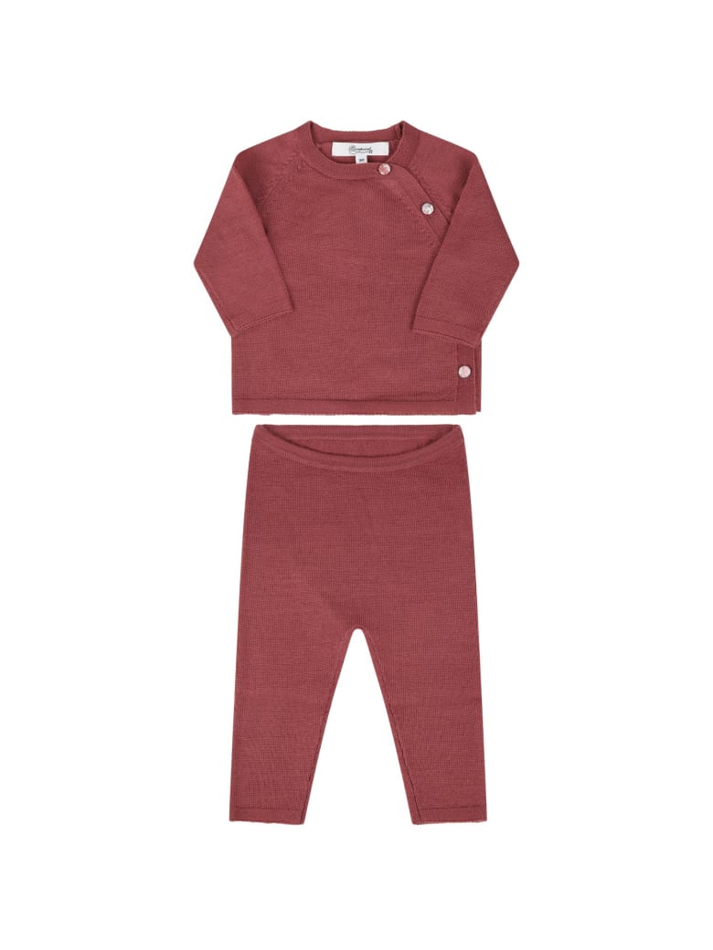 Bonpoint Pink Suit For Babygirl - Var. uni