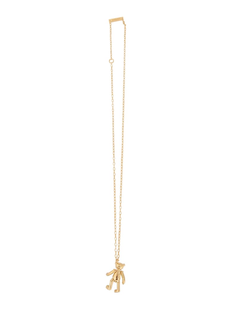 AMBUSH Silver Necklace With Teddy Bear Pendant - ORO