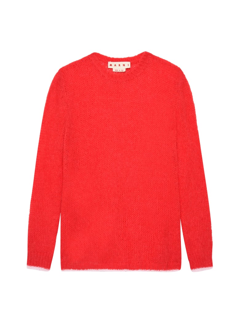 Marni Alpaca Blend Sweater - red