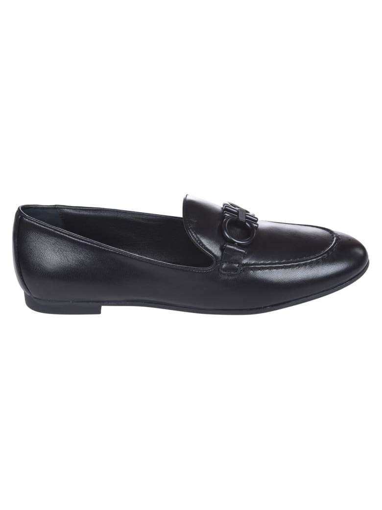 Salvatore Ferragamo Trifoglio Loafers - Black