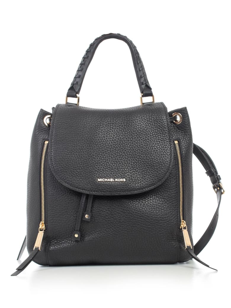 michael michael kors viv large leather backpack