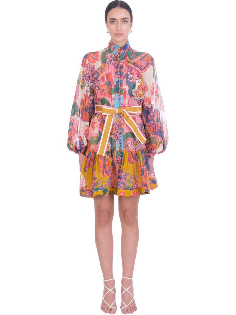 Zimmermann Suit In Rose-pink Cotton - rose-pink
