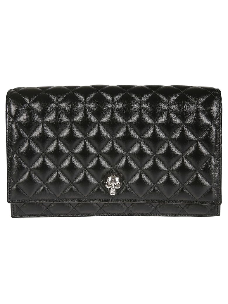 Alexander McQueen Quilted Chain Strap Shoulder Bag - Black