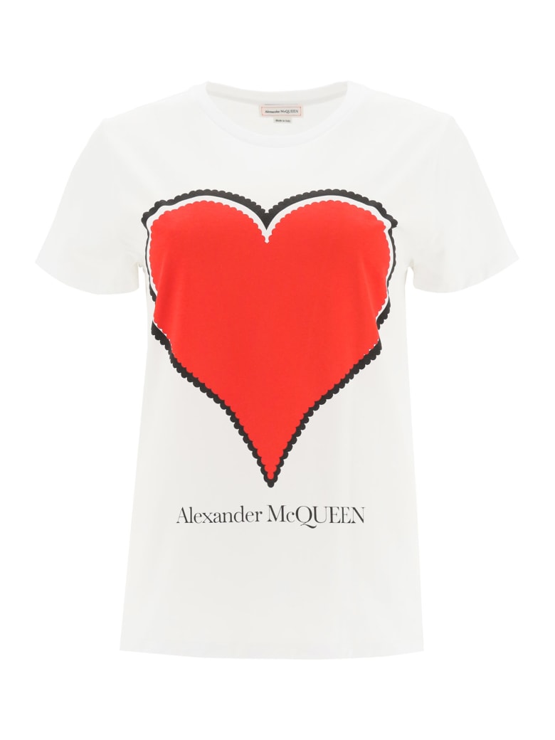 Alexander McQueen Heart T-shirt - White