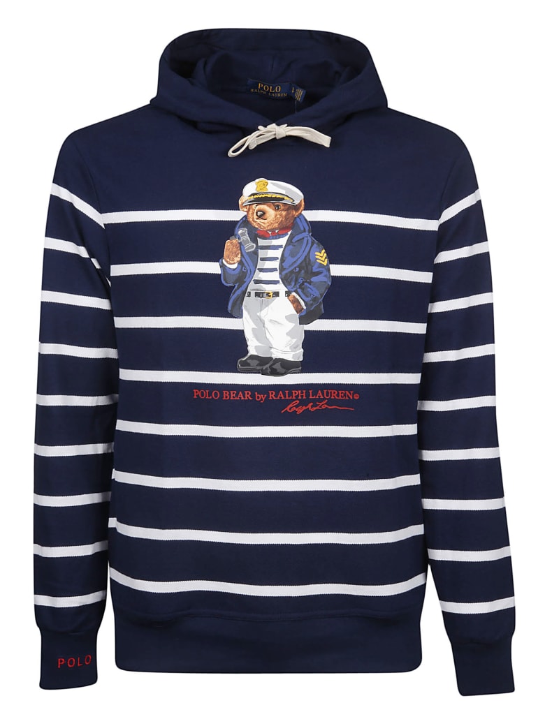 ralph lauren striped hoodie